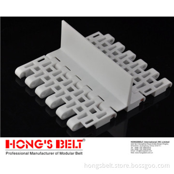 The 2' Pitch Modular Conveyor Belt with Flight
